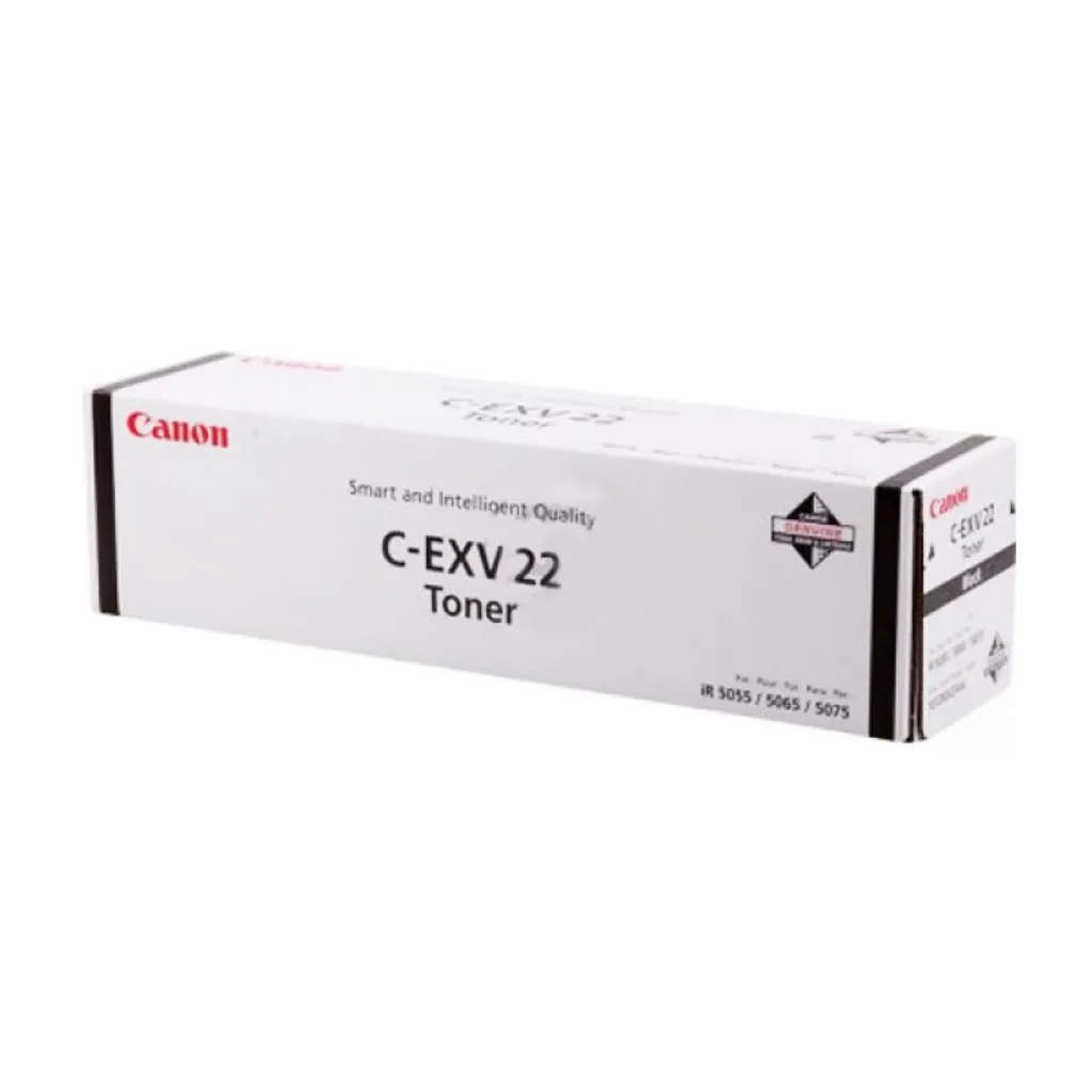Specifiche Toner Canon C-EXV 22 Nero (1872B002) - 48000 Pag. - Originale