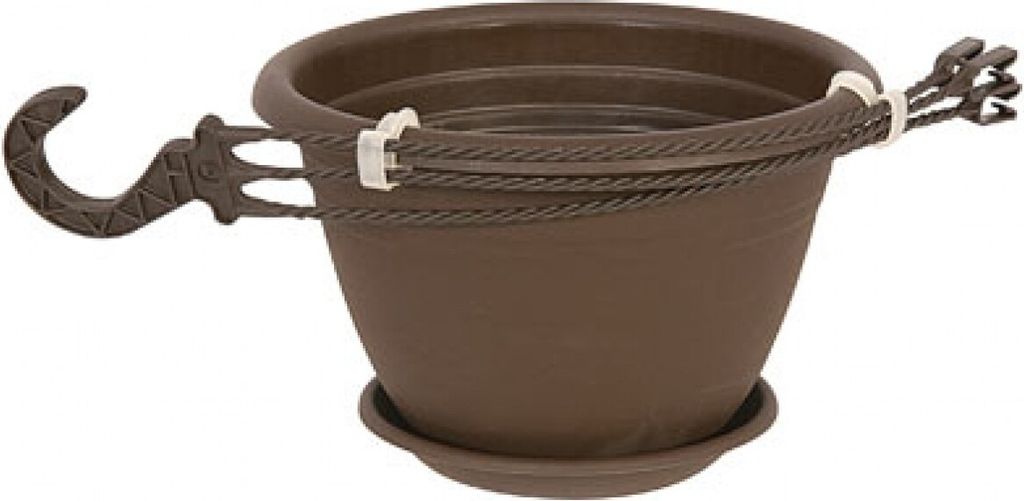 Blumenampel Pflanztopf Galicia  Ø 25xH 16 cm Braun Produktbild 