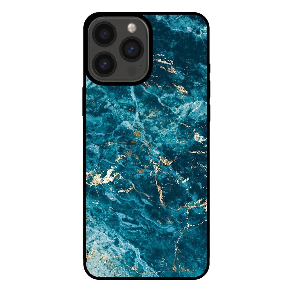 Cover Smartphonica iPhone 13 Pro Max Marmo Blu - Sottile e Chic