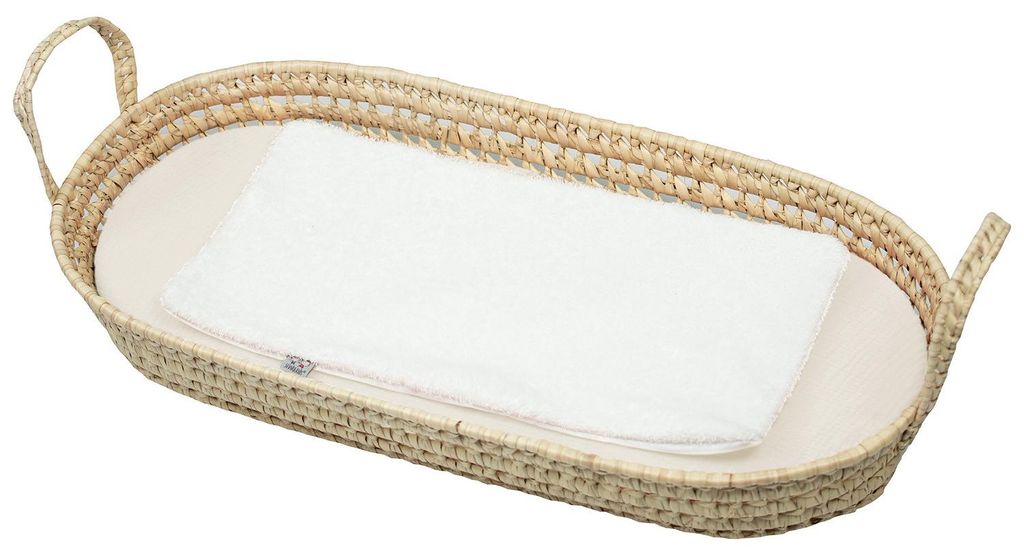 Wickelkorb Set Matratze Laken Jeanne - 77 x 36 - Beige | by SEVIRA KIDS