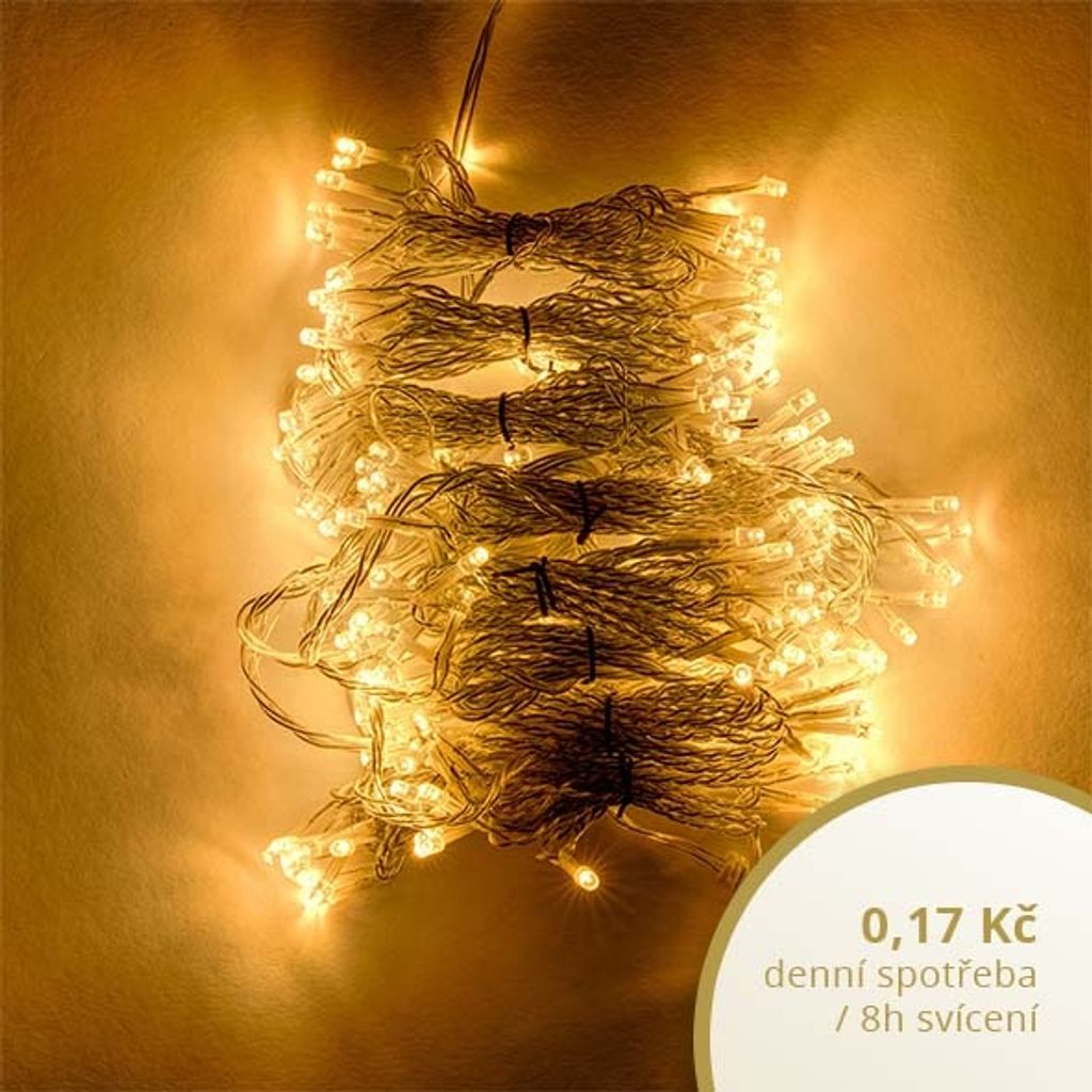 LED-Lichtvorhang HOBBY LINE, 2x2m, warmweiß, 200 Dioden