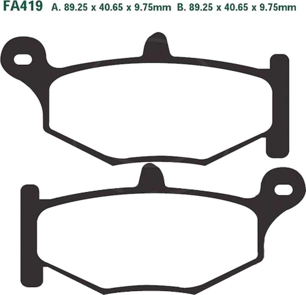 Bremsbeläge Hinterrad für Suzuki GSX 1300 RAUF Hayabusa ABS Baujahr 2013 Bremsklotz von EBC - Neu