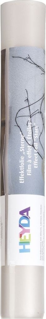 Effektfolie 30x100cm Sternchen transparent Packung mit 10 Stück