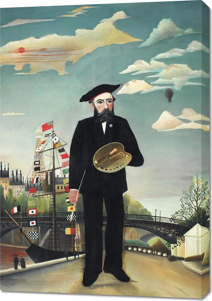 Henri Rousseau Ritratto Vintage 70x100 | Eccellenza Artistica su Tela
