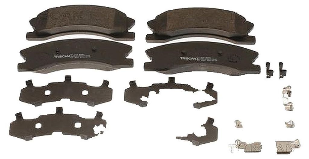 Bremsbelagsatz Scheiben 19,3 mm mit Verschleißwarnung TRISCAN für JEEP GRAND