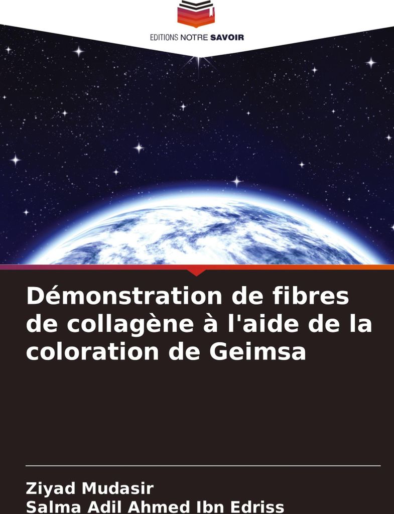Démonstration de fibres de collagène à l'aide de la coloration de Geimsa
