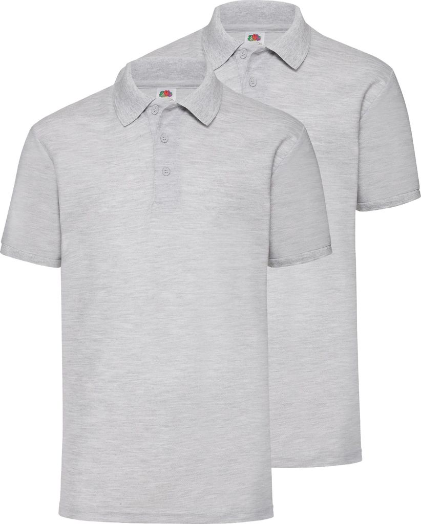 Doppelpack Fruit of the Loom 65/35 Polo + GRATIS MyShirt Stoffbeutel