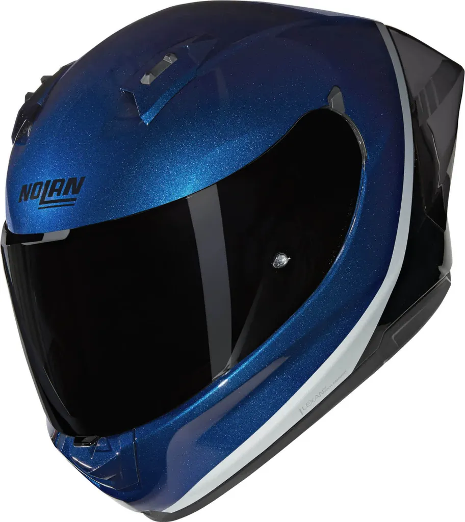 Casque Moto Nolan N60-6 Sport Idéal Route et Ville Bleu Noir 2XL