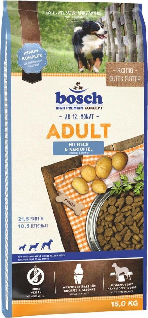 Bosch Karma z Rybą i Ziemniakami - Sucha karma dla psa 15 kg