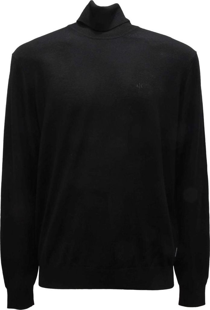 M8993 Dolcevita Uomo Armani Exchange Man Turtleneck Sweater Black