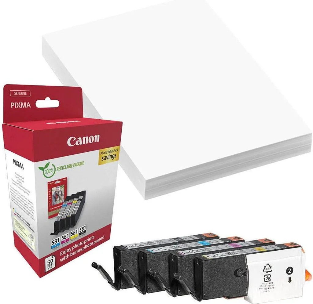 Canon CLI-581 BK/C/M/Y Photo Value Pack Originale - Miglior Prezzo - 6