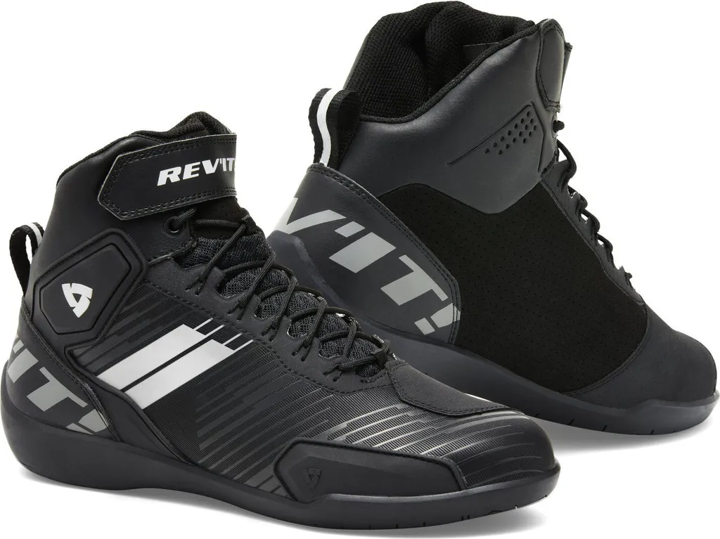 REV'IT G-FORCE noir/blanc - Bottines moto sportives taille 45 confort