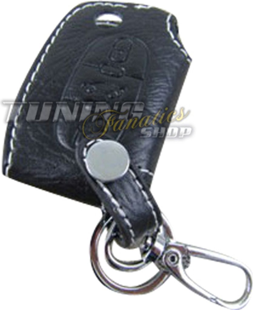 Schlüssel Tasche Schlüsseletui Etui LEDER Weiß 3Tasten für Peugeot Citroen