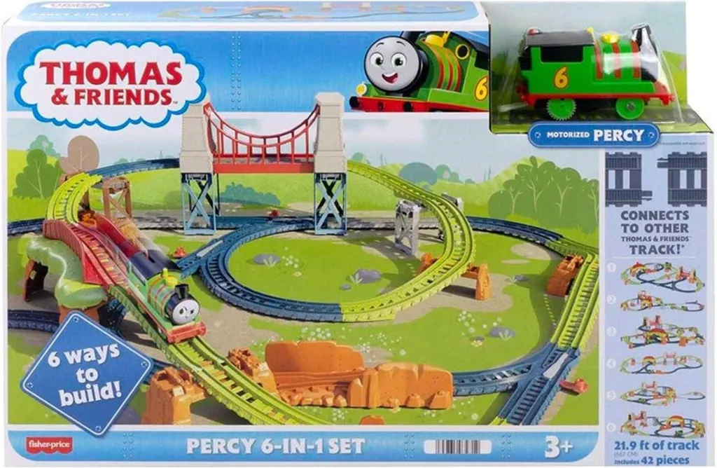 Thomas et ses Amis Fisher-Price Coffret 6-en-1 Percy HHN26 Motorisé