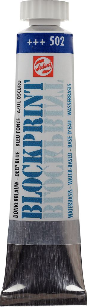 Talens Blockprint Tube 20 ml Dunkelblau 502 (3er Pack)