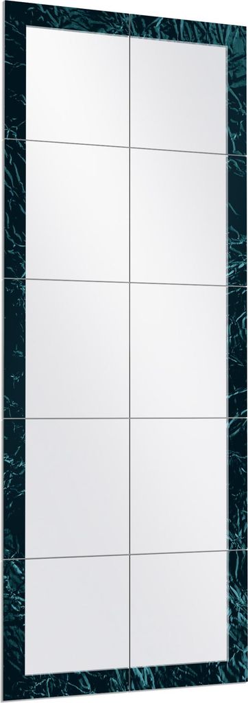 DEQORI Wandspiegel Puzzle 60x150 cm 'Verformte Folienoptik' Spiegel Ganzkörperspiegel