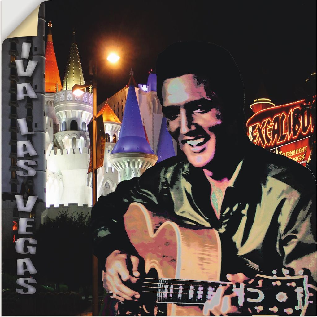 ARTland Wandbild, selbstklebend Elvis Presley Größe: 30x30 cm