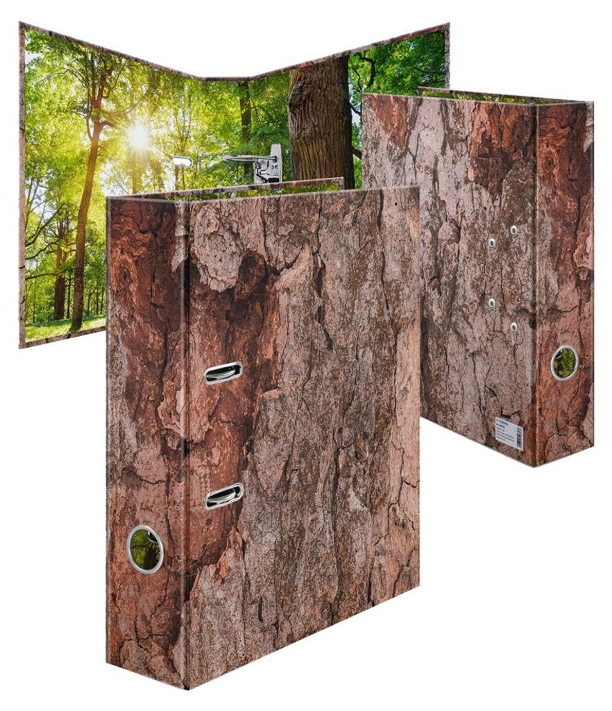 HERMA Motivordner "Nature" DIN A4 Wood Rückenbreite: 70 mm Produktbild 