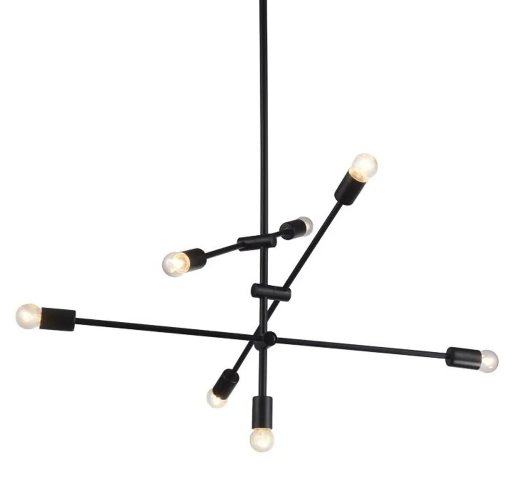 Lustre suspension vintage noir ACA au design retro industriel chic