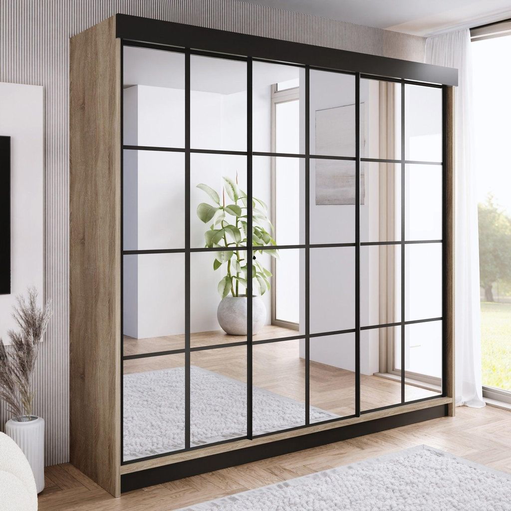 ARI Kleiderschrank 250 cm, 3 Farben. Variante: Weiß, 250x200x62