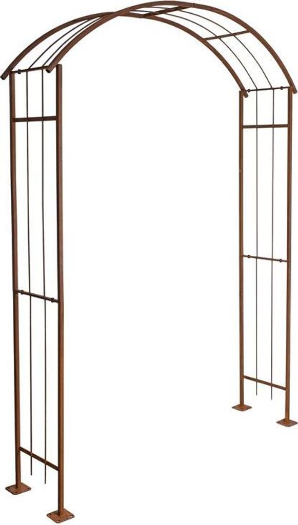 Rosenspalier Rosenbogen Torbogen 160 cm Rankhilfe Rost Metall Kletterhilfe Bogen