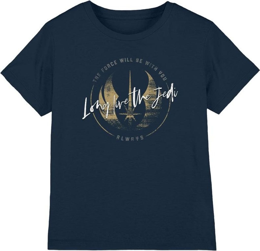 Star Wars - "Long Live The Jedi" T-Shirt für Kinder TV3261 (116) (Marineblau)