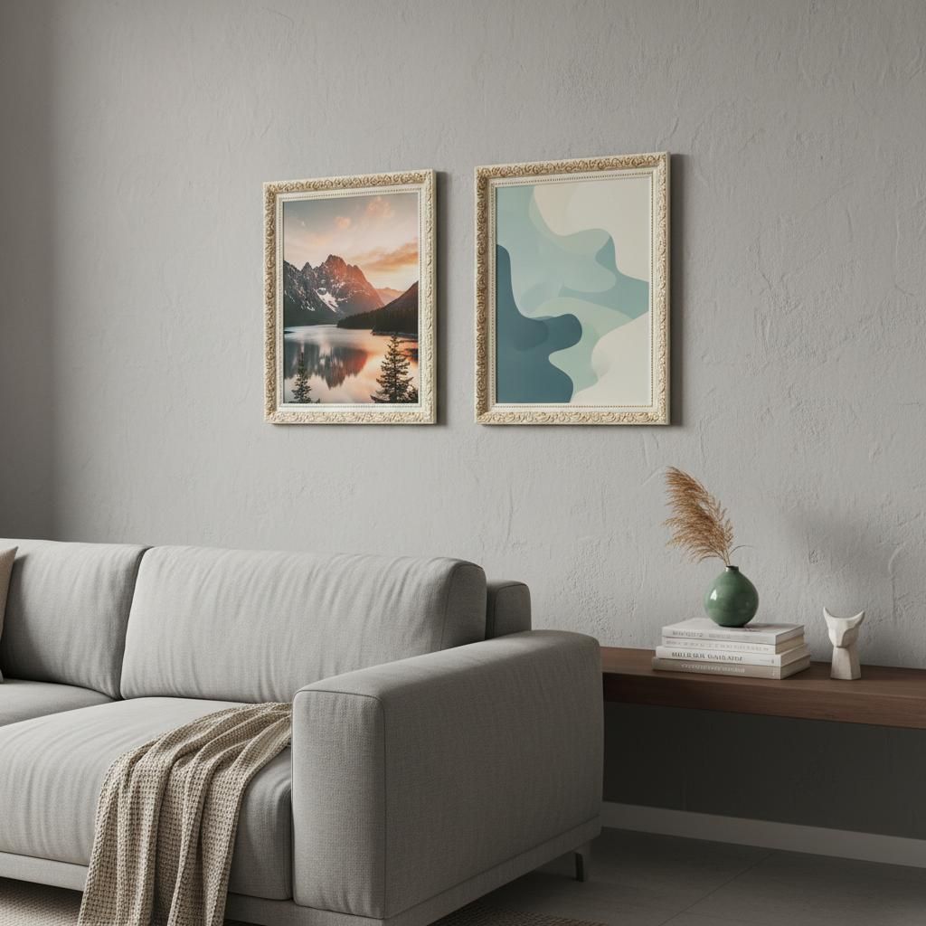 Bilderrahmen "Rubens" - Farbe: Beige Gold - Größe: 15 x 21 cm