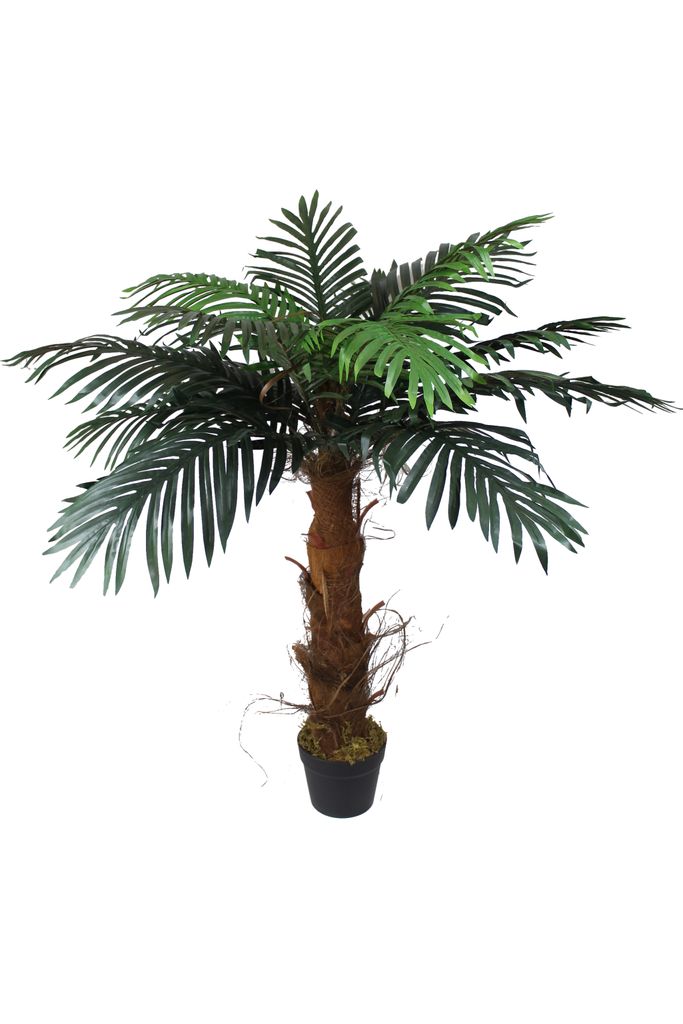 Künstliche Palme 100 cm wie echt Kunstpalme Kunstpflanze im Topf Dekoration Zimmerpflanze
