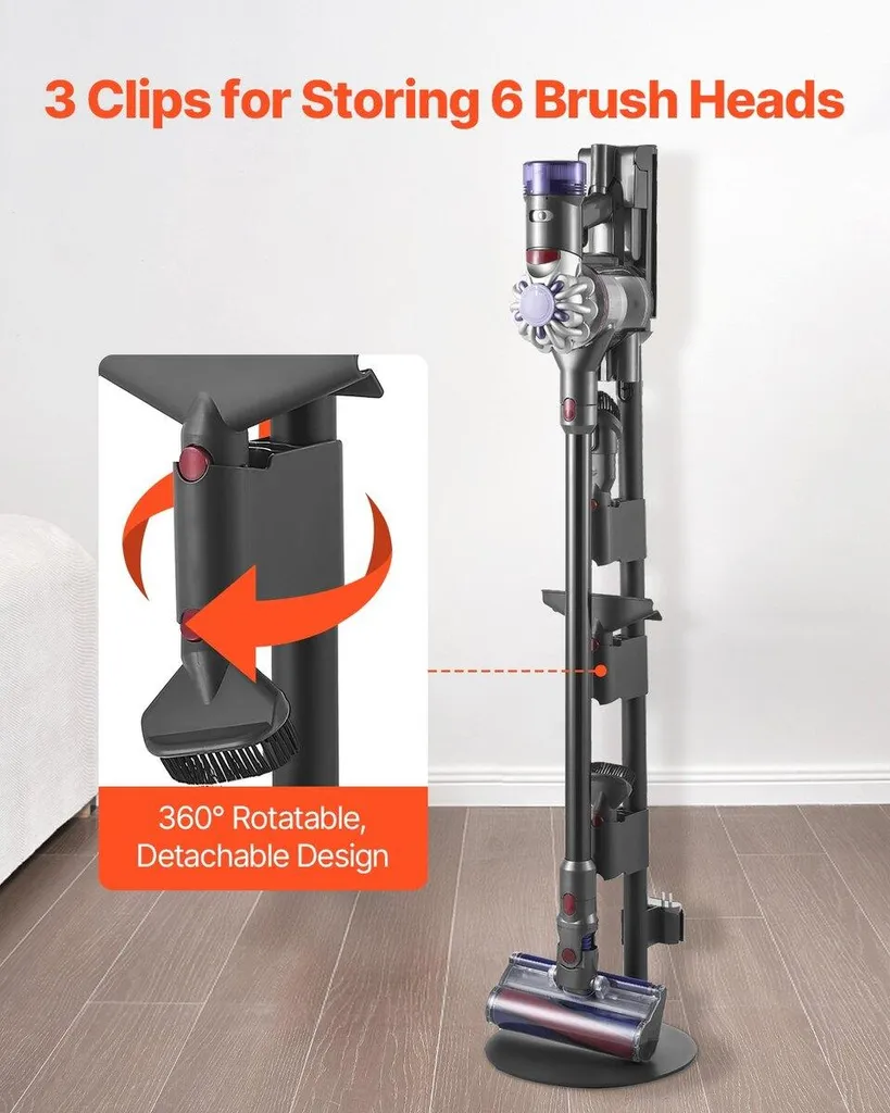 Support Dyson autoportant stable avec 4 patins de protection sol - 5