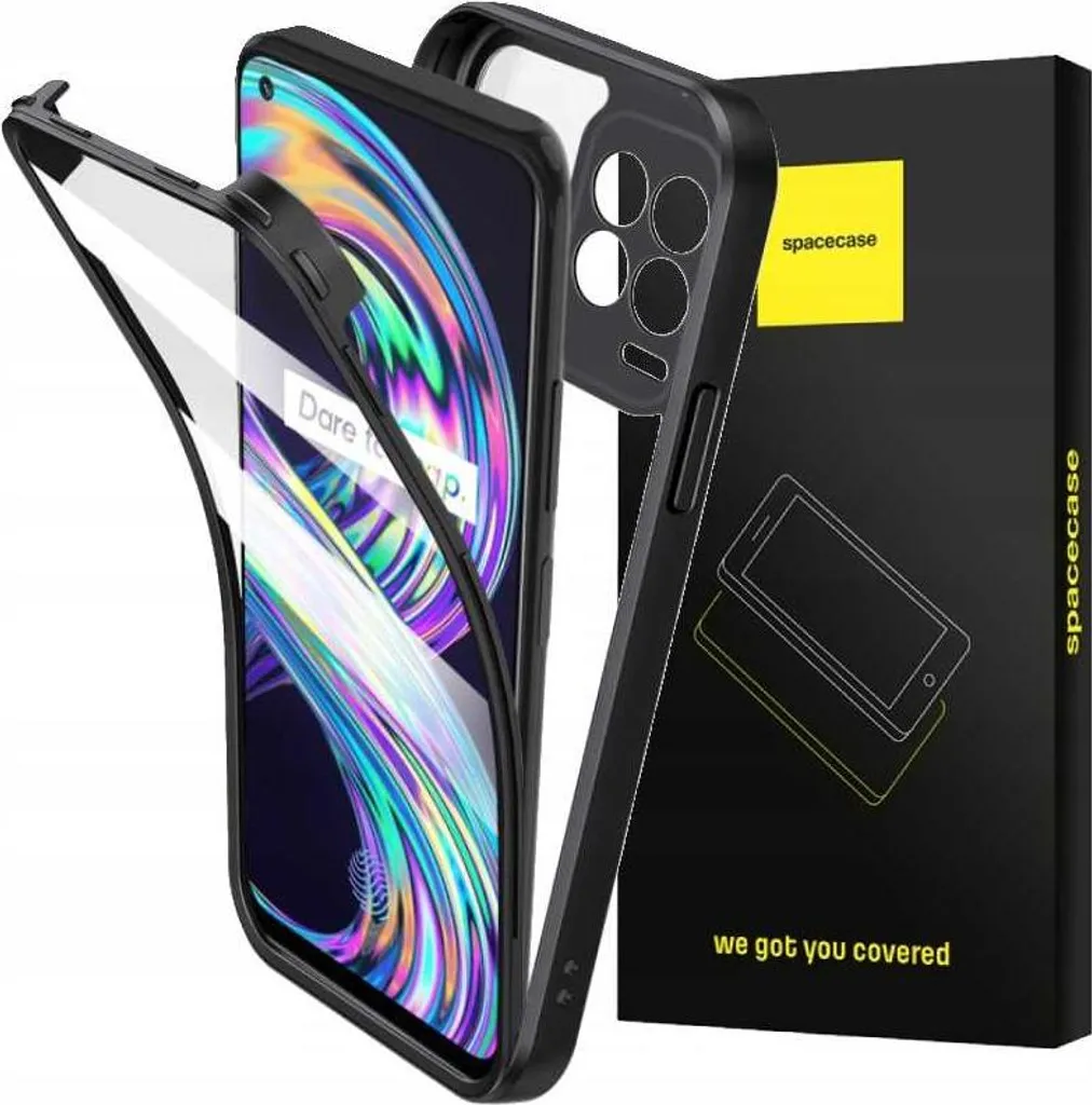 Custodia Nera Realme 8 / 8 Pro SPACECASE Beetle - Eleganza Protettiva