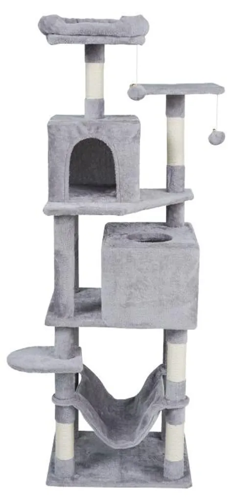 Arbre à chat Rebel RA-1007 gris 155 cm - Solution anti-griffures