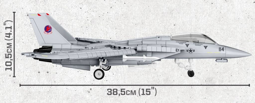 COBI 5811A TOP GUN F-14 Tomcat, 1:48, 754 k, 2 f Obrázek produktu 6