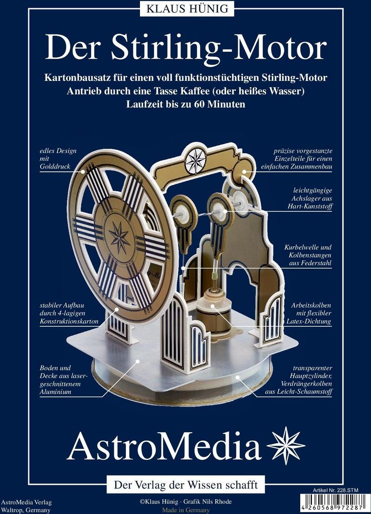 AstroMedia Bausatz Der Stirling-Motor