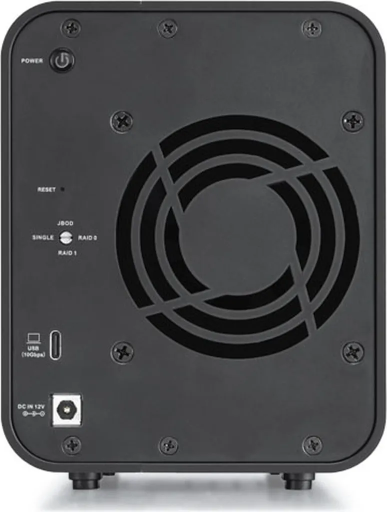 TerraMaster D2-320 RAID USB 3.2 10Gbps Boîtier Disque Dur Silencieux - 5