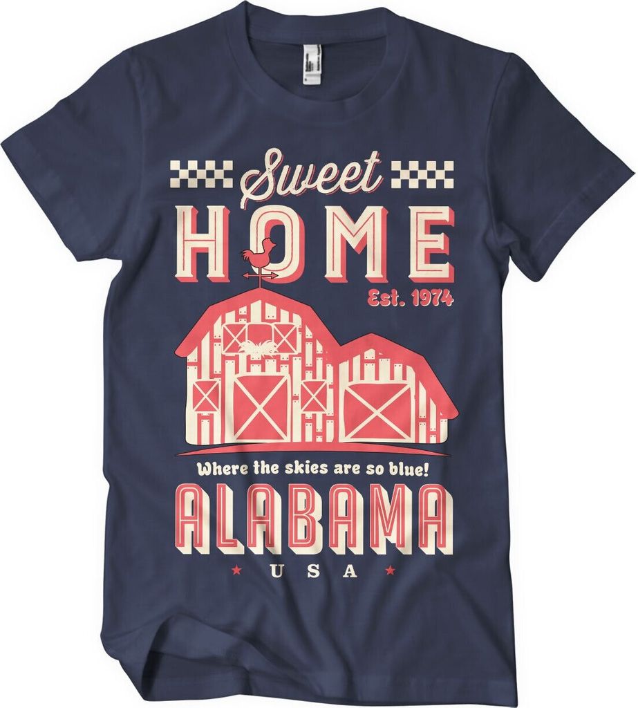 Sweet Home Alabama T-Shirt - Small - Navy Produktbild 