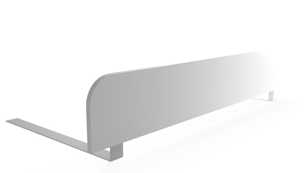 regalik barierka zabezpieczająca łóżeczko 120x20 cm - biała Zdjęcie produktu 