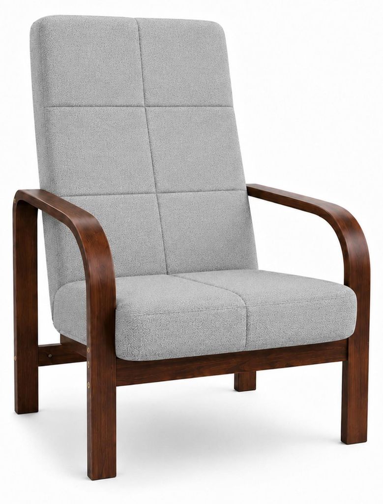 Fotel Nordic Comfort wypoczynkowy salon drewno orzech Zdjęcie produktu 