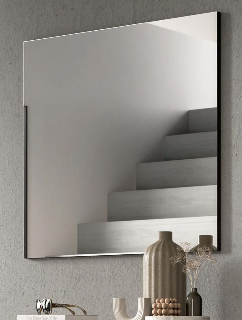 Garderobenspiegel "Cooper" in grau Wandspiegel 80 cm