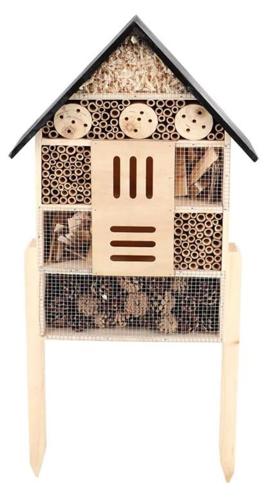 Hôtel à Insectes Sur Pique L - 37 x 10,5 x H 85,5 cm Image du produit 