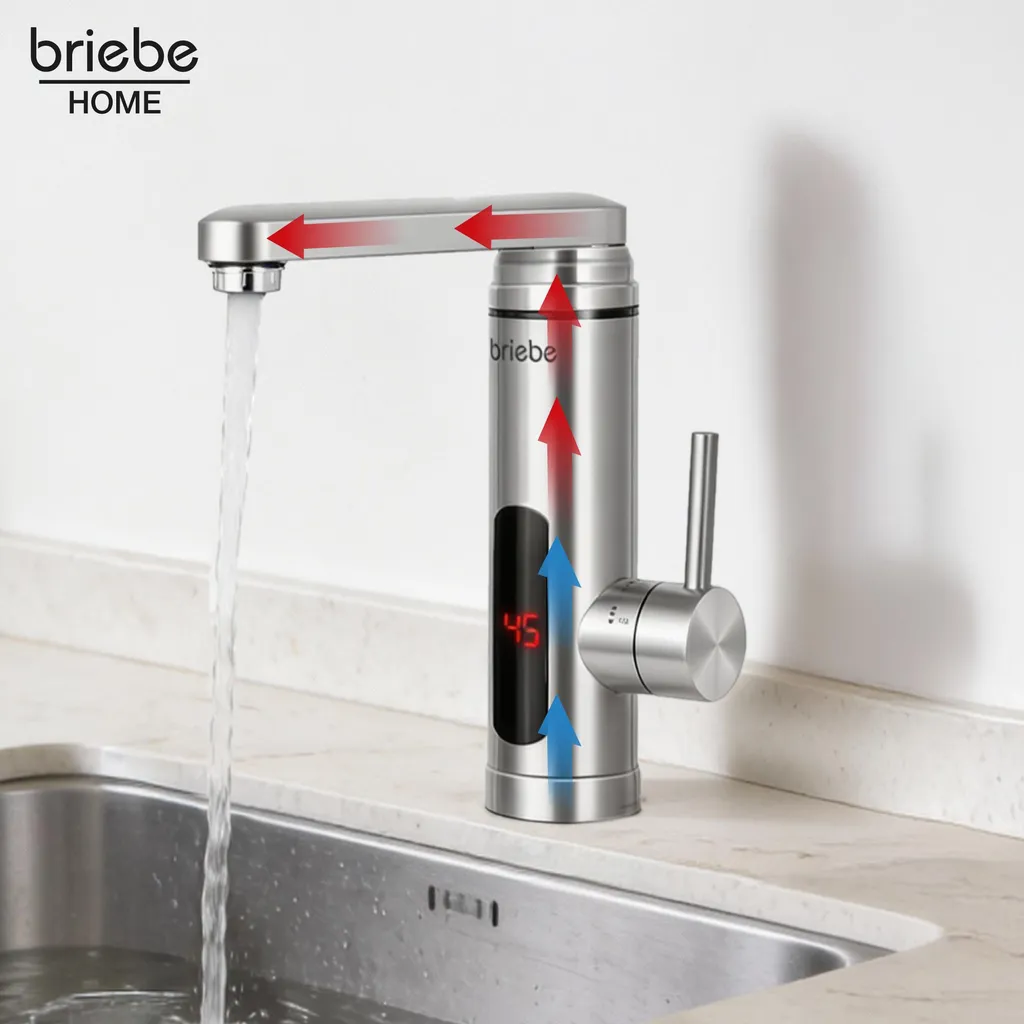 Mitigeur Électrique Instantané de Table en Acier Inoxydable Briebe - 7