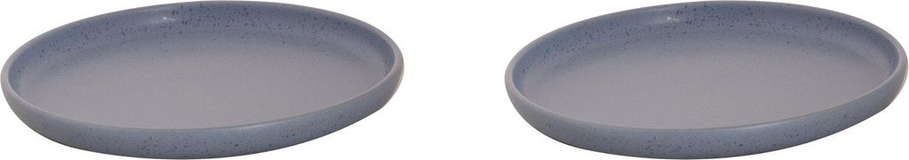 Palmer Sandy Loam, Teller Ø 22 cm, Blau Steinzeug, 2er Set