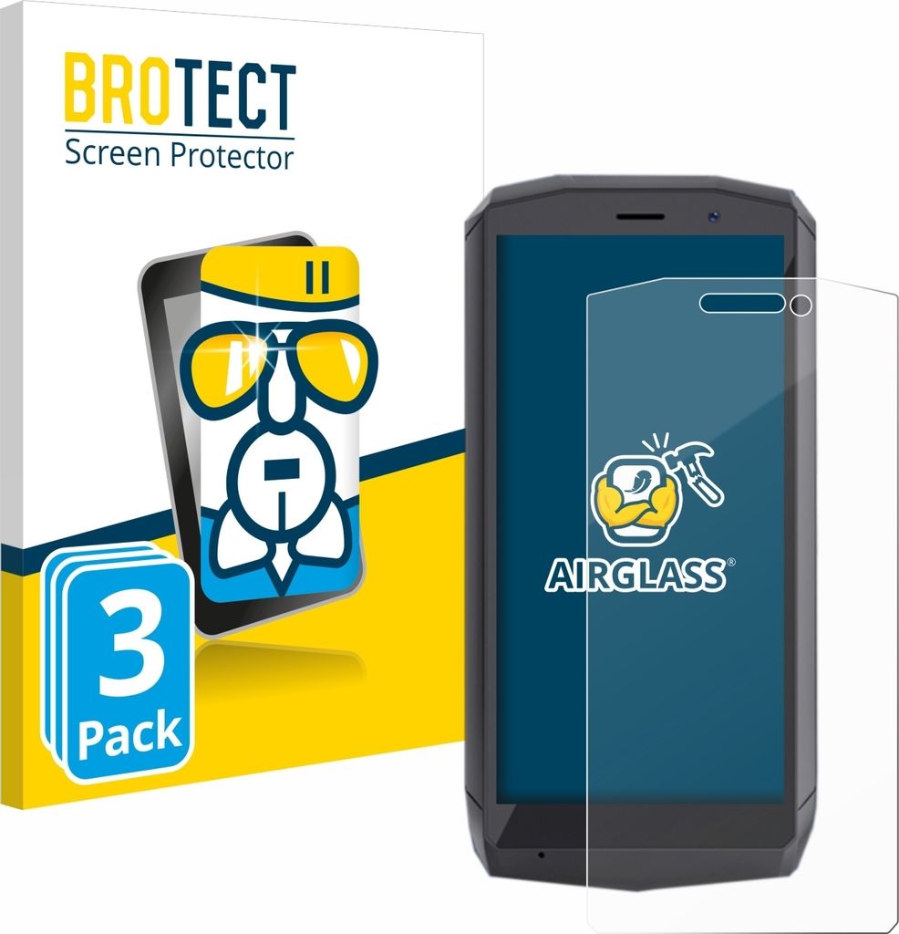 3x BROTECT Schutzglas für Cubot Pocket Schutzfolie Panzer Folie Glas Display Schutz klar