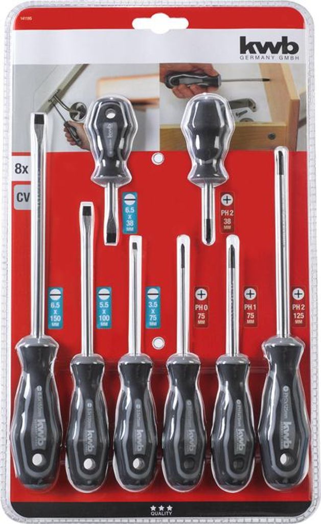 KWB Einhell 49141195 Schraubendreher-Satz 8-teilig, Produktbild 