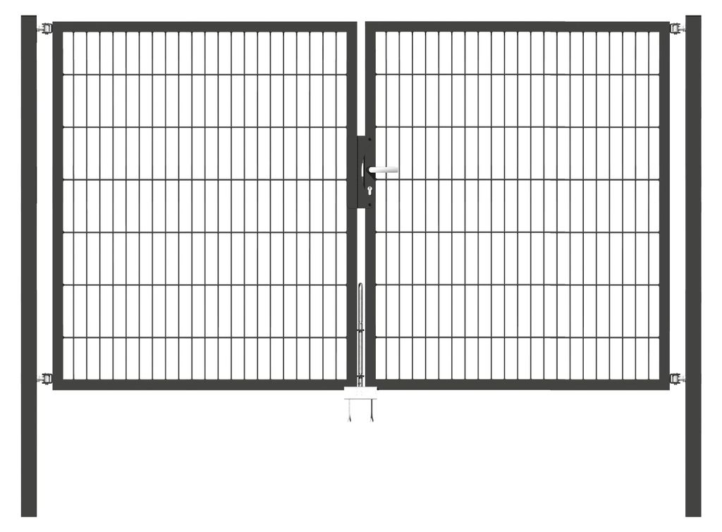 Alberts 648541 Cancello doppio Flexo con accessori, Immagine del prodotto 