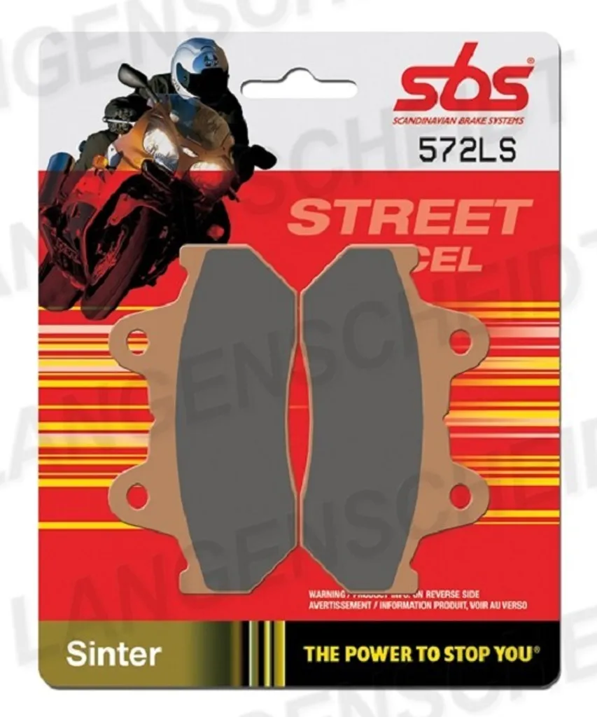 Plaquettes SBS 572LS pour supprimer les bruits et améliorer le freinage