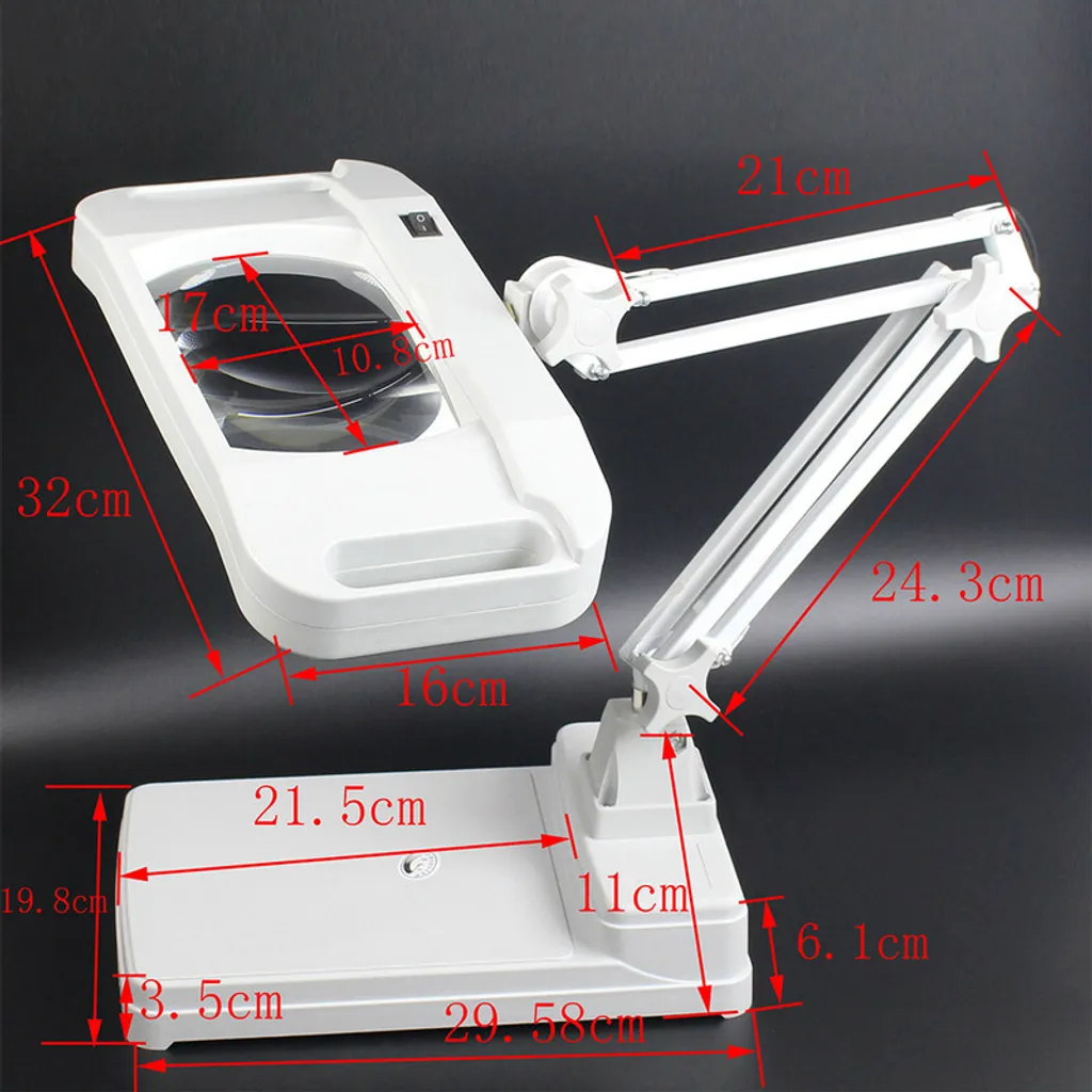 Loupe de lecture pour seniors avec LED 10X et support table pliable - 5