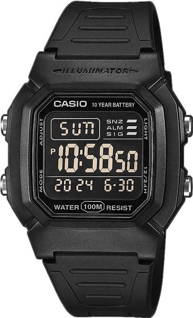 Casio W-800H-1BVES, Wasserfest, Quarz Produktbild 