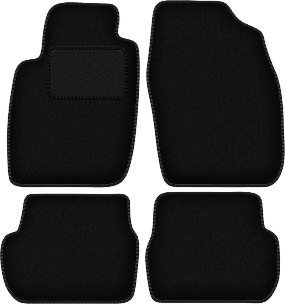 Schwarze Veloursmatten für: Toyota Starlet P9 Fließheck (1996-1999)