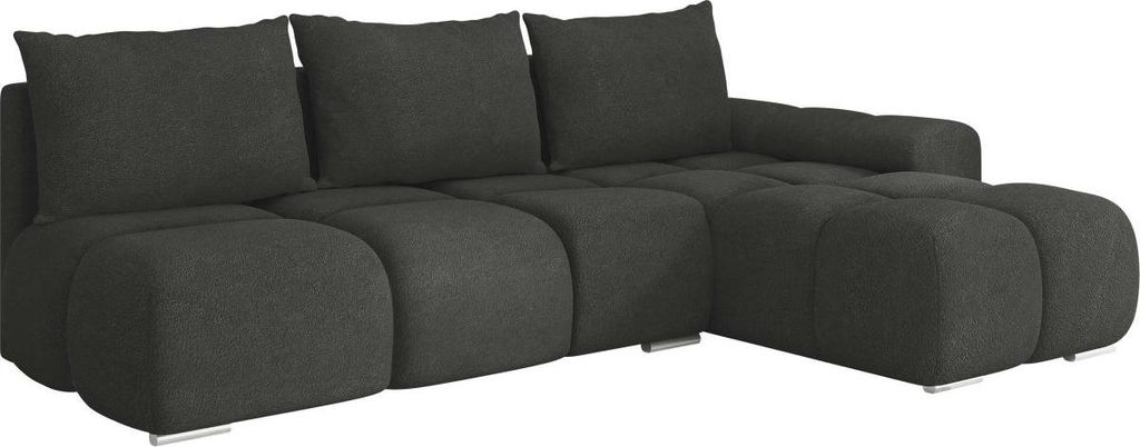 MIRJAN24 Ecksofa Bestii, mit Schlaffunktion und Bettkasten, L-Form Sofa (Velo 636, Ecksofa: Rechts)
