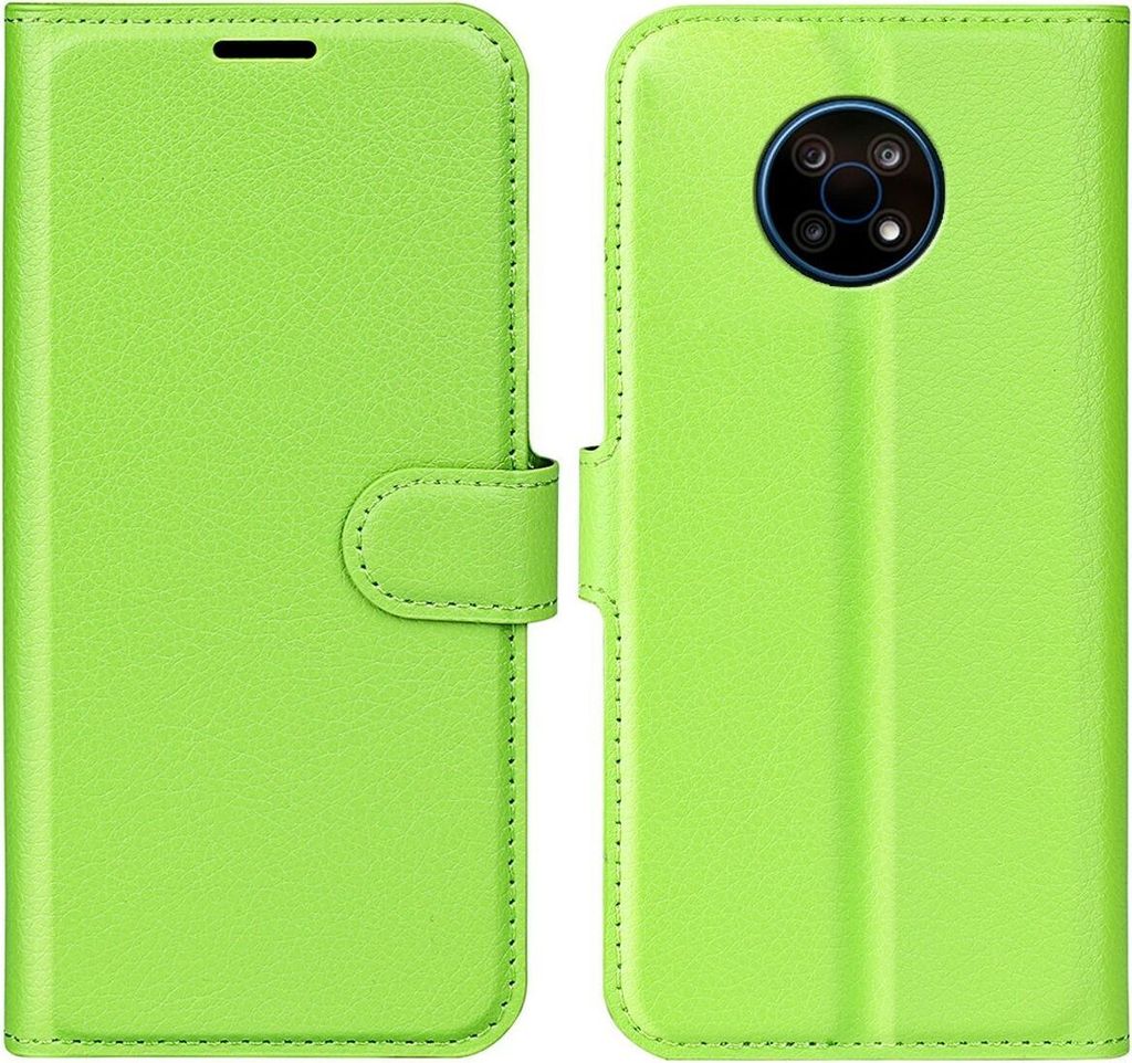 König Design Hülle kompatibel mit Nokia G50 Kunstleder Handyhülle - Handy Case Grün